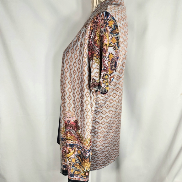 Lavish Avish Multicolored Layered Look Short Sleeve Top Size Large - Picture 4 of 9